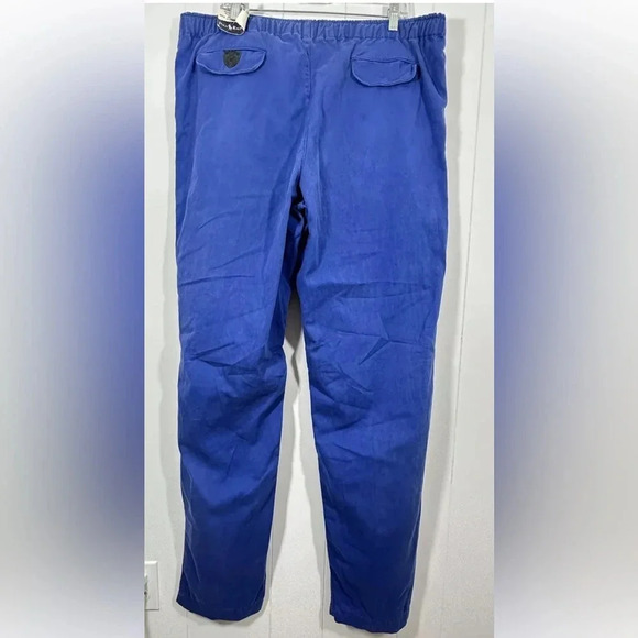 NWT VTG Polo Ralph Lauren Blue Walking Pants Fly Zip Golf Made in USA Sz L - Picture 6 of 13